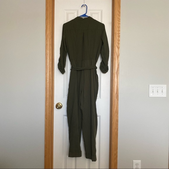 Anthropologie Preston Utility Army Green Jumpsuit Size 6 - Picture 12 of 12